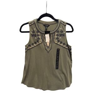Olive Green Sleeveless Top - Banana Republic